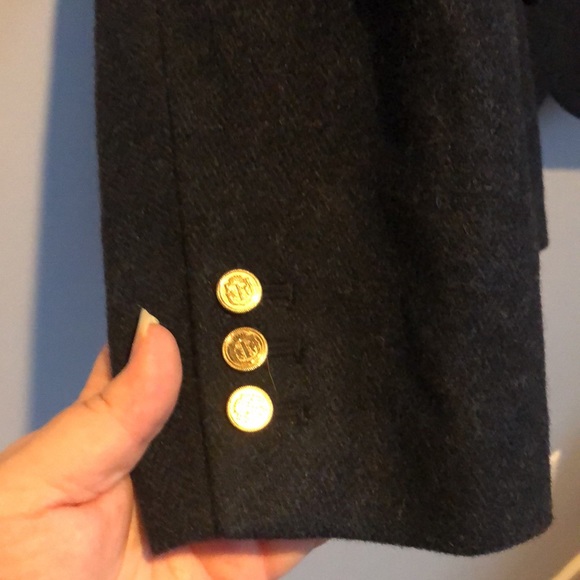 Talbots Wool Blend Navy Aberdeen Blazer 20WP - Picture 3 of 6